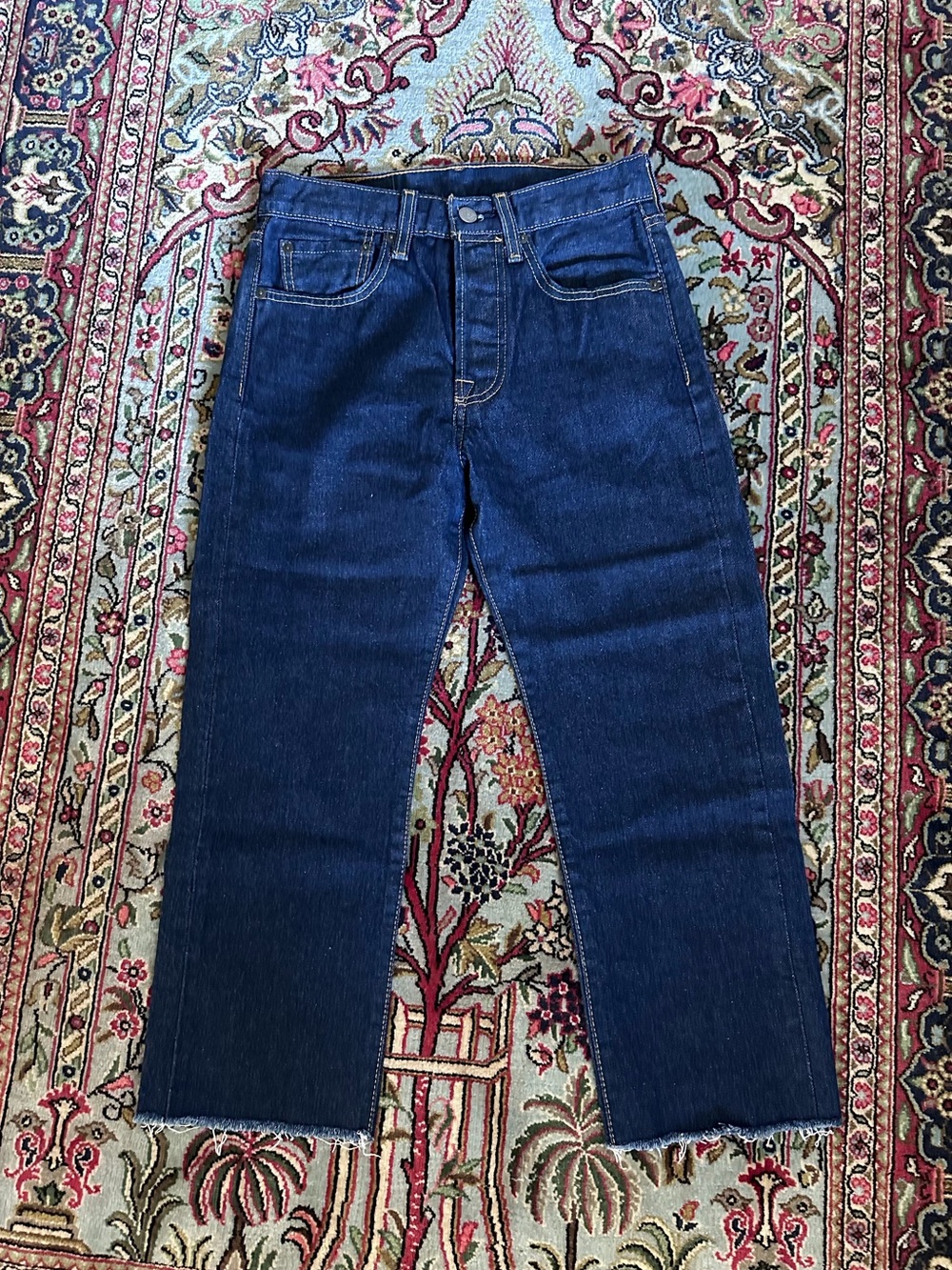 Women’s Levi Dark Blue Straight-Leg Jeans